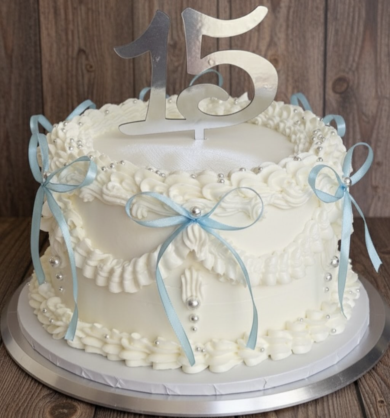 Pastel de Quinceañera elegante de pisos Orlando FL Dulce Amorito Bakery