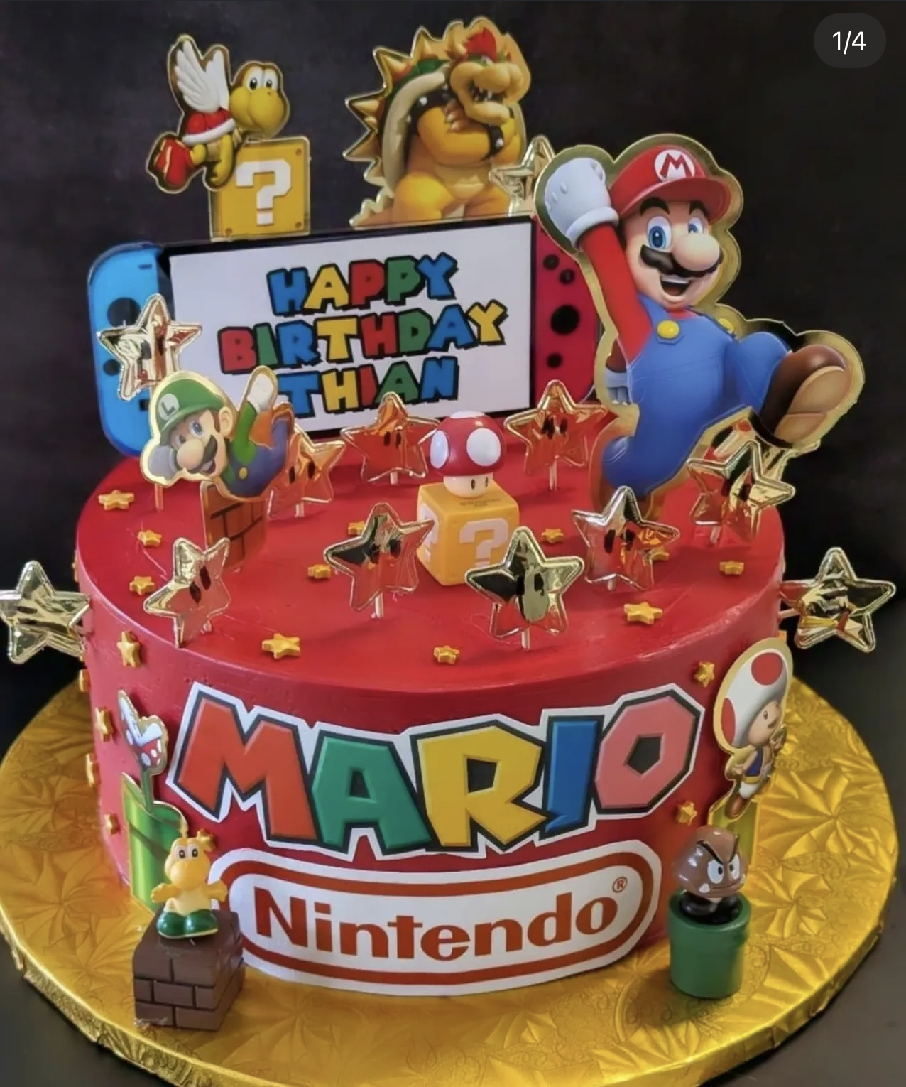 Torta personalizada con merengue suizo Orlando FL Dulce Amorito Bakery