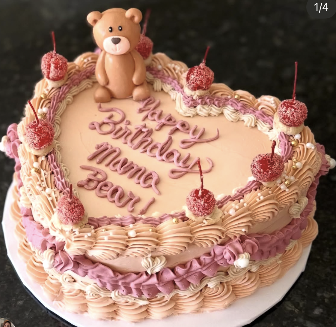 Torta vintage estilo Lambeth Orlando FL Dulce Amorito Bakery